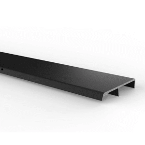 Perfil Manija Fox Para Tablero 15mm X 3m Negro