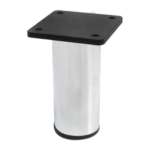 Pata 798 Acero Cromado 10cm Ø42mm Con Nivelador Superior