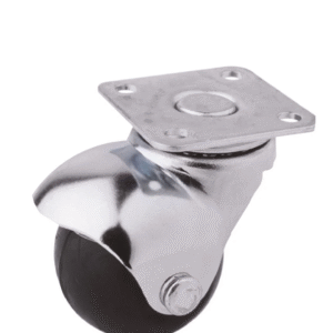 Rodachina 141 Polipropileno Acero Negra H:60 Ø40mm