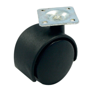Rodachina 401 Plataforma Nylon Negra 40 Mm